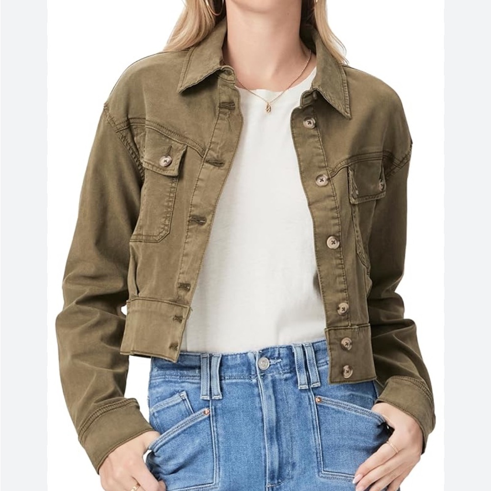 PAIGE Khaki Utility Jacket for Women